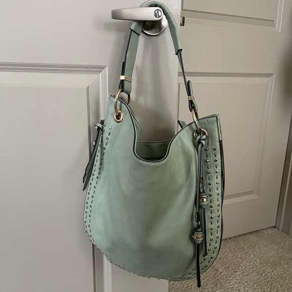 Stud and Stitch Expandable Single Strap Hobo Bag - Picture 8 of 9